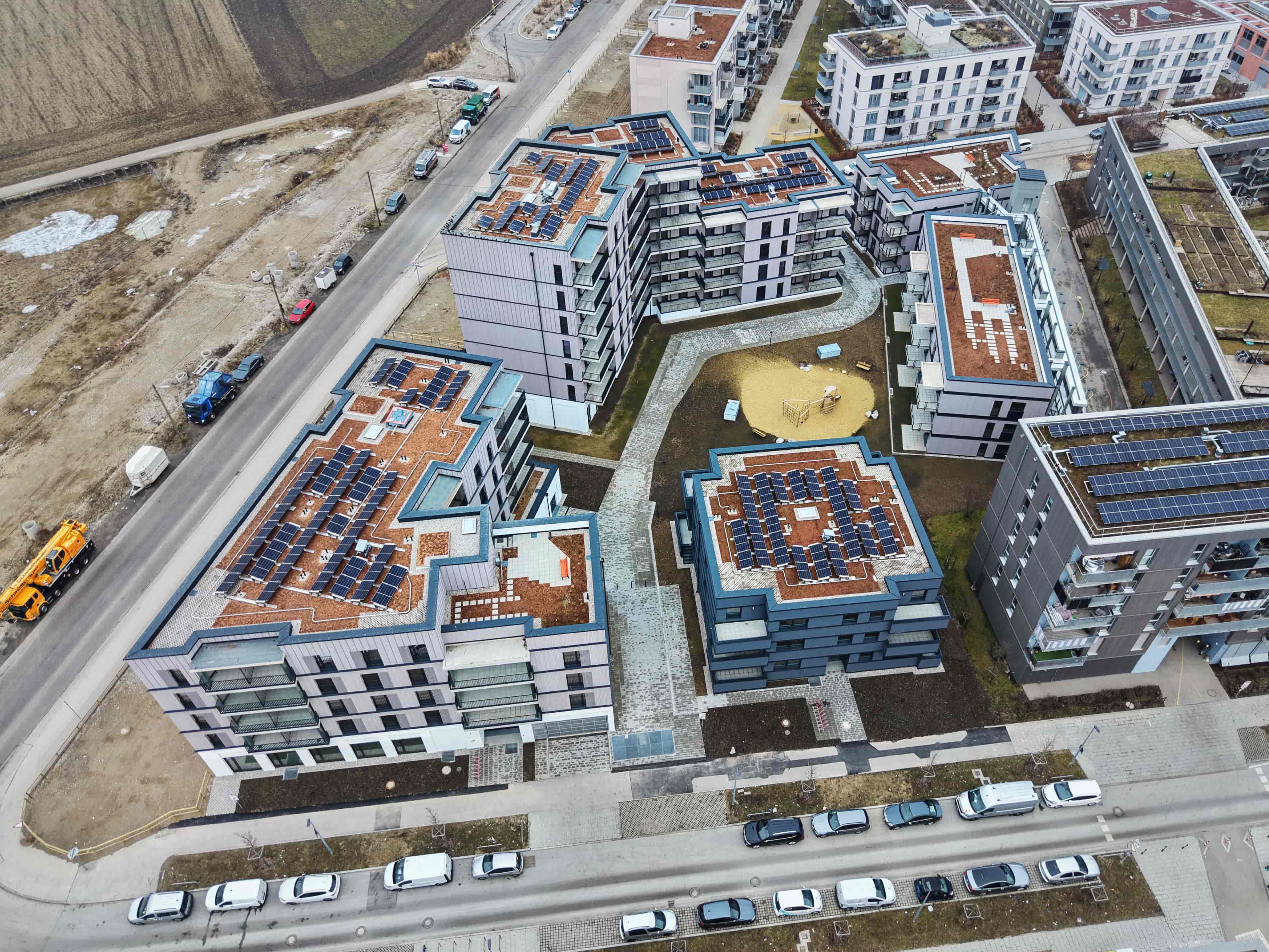 Luftbild Wohnanlage Freiham Nord